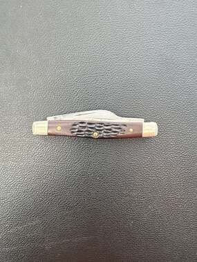 Case XX 6333 SS Small Stockman 3-Blade Pocket Knife Brown Jigged Synthetic